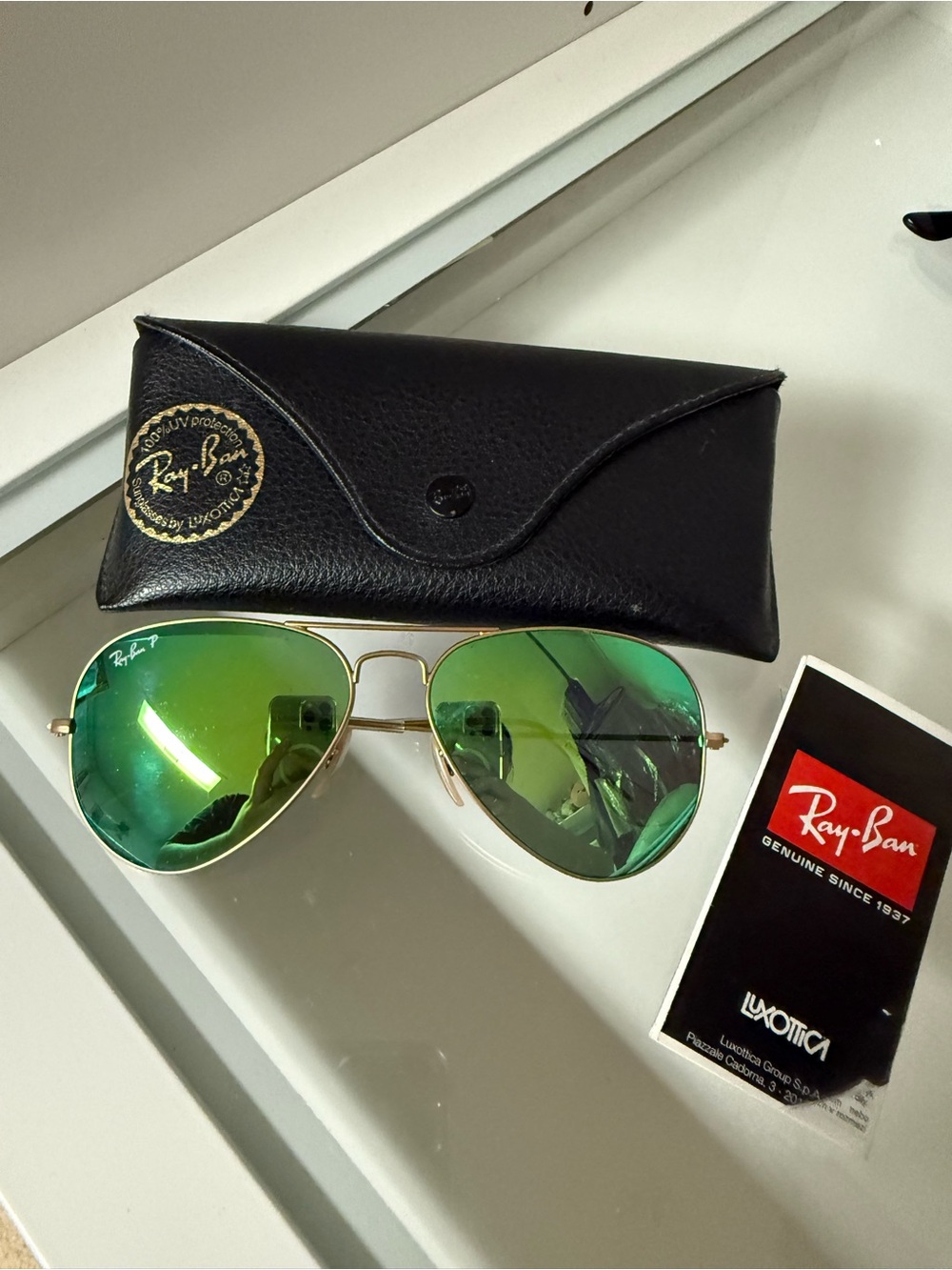 Ray-Ban Aviator Flash Polarized Sunglasses